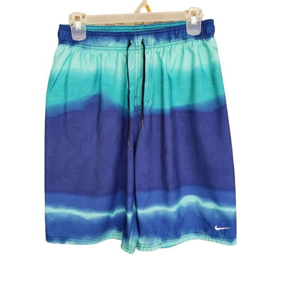 Nike Men's Swim Volley Trunks Landscape Vital 9" Volley Shorts Medium NWOT - Picture 4 of 7